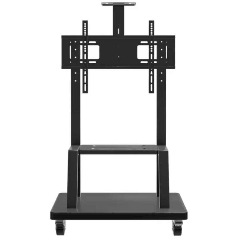 2026 Cintoe 55 65 75 86 Inch Floor Standing Electric Lift Mobile Tv Stand With Wheels For Interactive Flat Panel