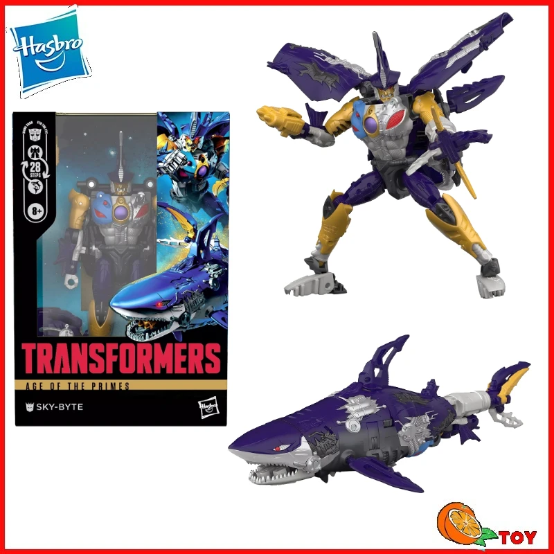 

In stock Takara Tomy Transformers toys Age Of The Primes Sky-Byte Model Robot Collection Action Figures Toy Gifts