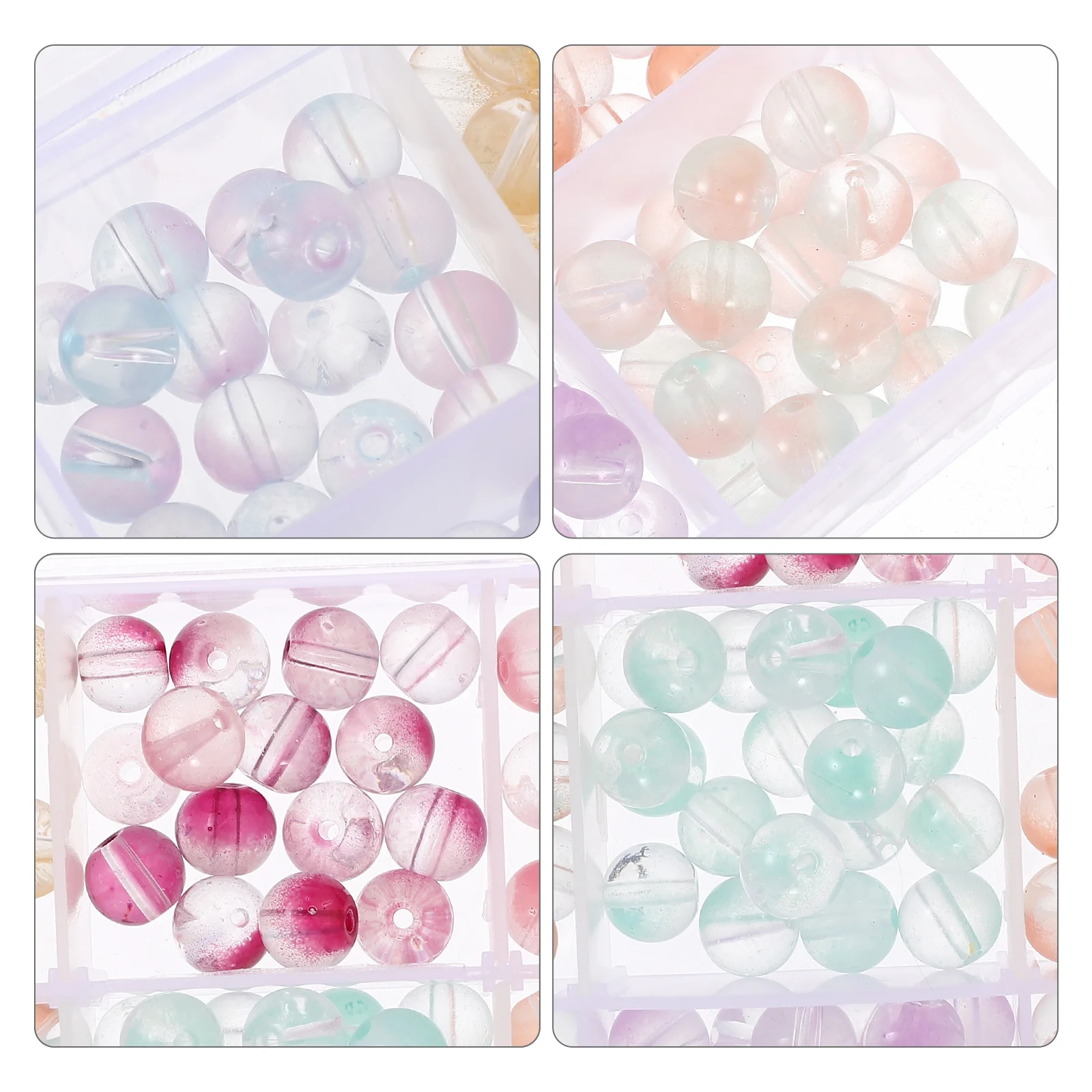 

1 Box Glass For Jewelry Making Diy Accessories Bracelet Necklace Craft Decorative Bulk Colored Small Durable Diy Beads Handmade