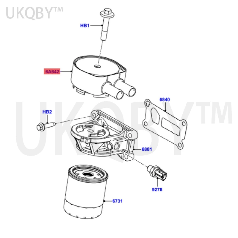 apply Fo rd Oil radiator 1S7G6A642DZ