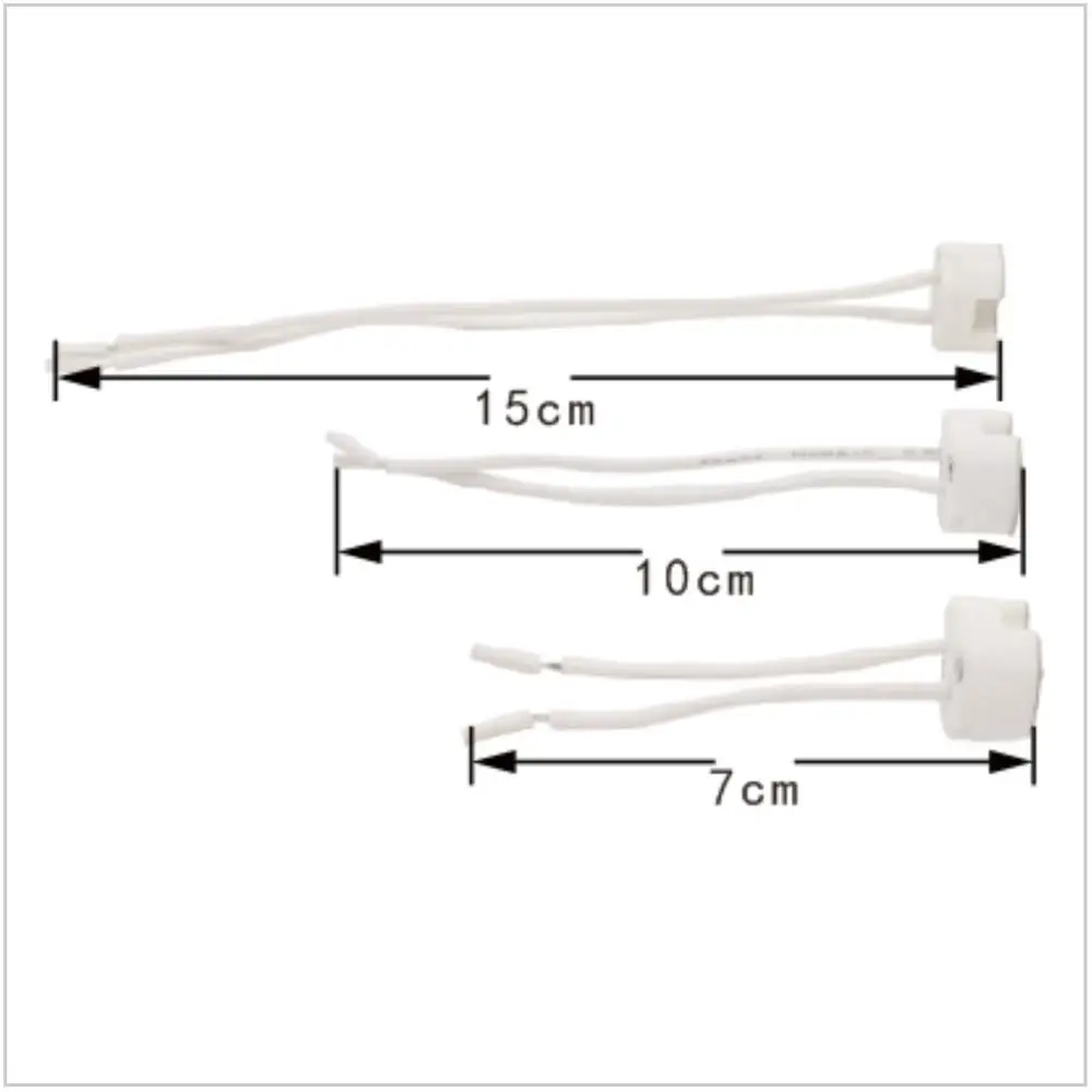 Durable G5 3 Lamp Holder Ceramic Base Socket For MR16 LED Spotlight Heat Resistant Connector For Lighting System Repair