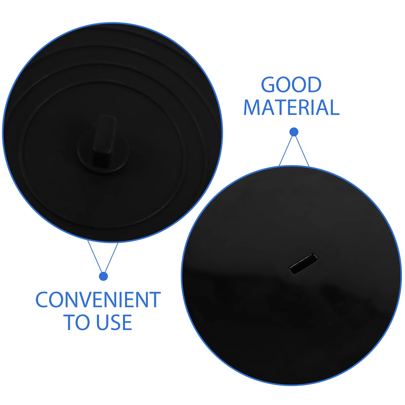 

3Pcs Silicone Drain Plug Kitchen Bathroom Tub Stopper Sink Drain Seal Anti-Clog Hair Food Debris Silicone Bathtub Stoppers