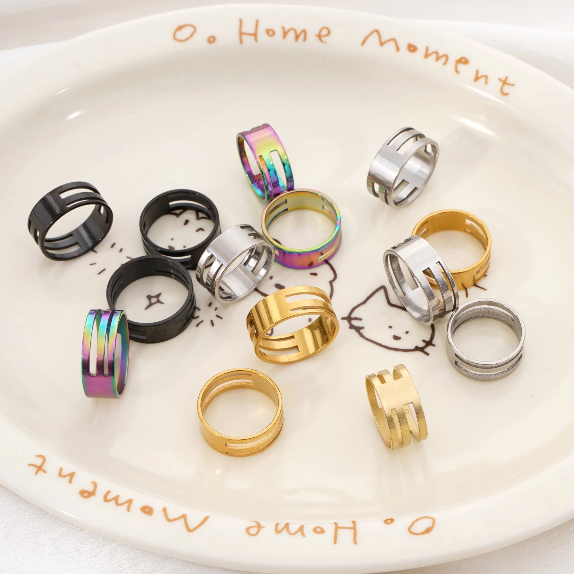 1PC Inner Diameter 17/18/19mm Stainless Steel Jump Rings 2mm Width Open Rings for DIY Jewelry Making Findings Connectors