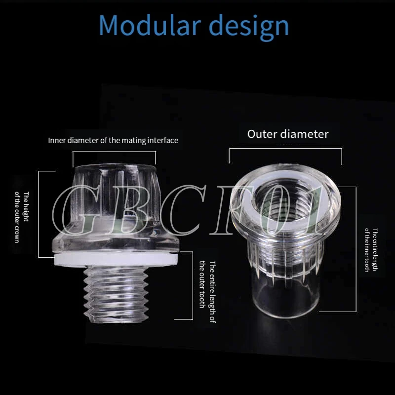 

16/20/32mm Acrylic Aquarium Water Inlet Adapter - Fish Tank & Garden Irrigation Water Pipe Connector Aquarium Accesories Parts