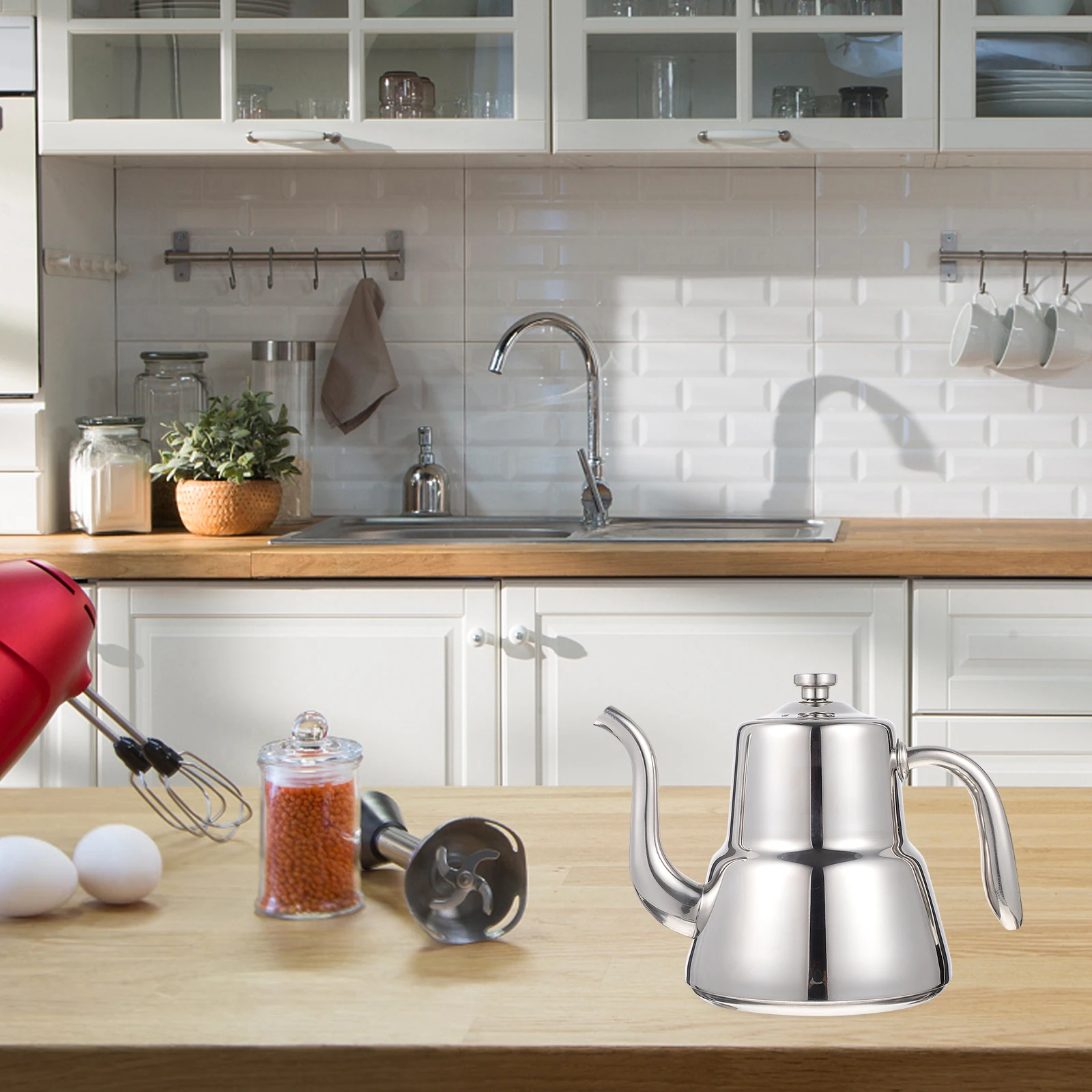 

1pc Filter Large Capacity Heat-Resistant Strainer Kettle For Kitchen Office Tea Pot Drainer Kettle Creative Tea