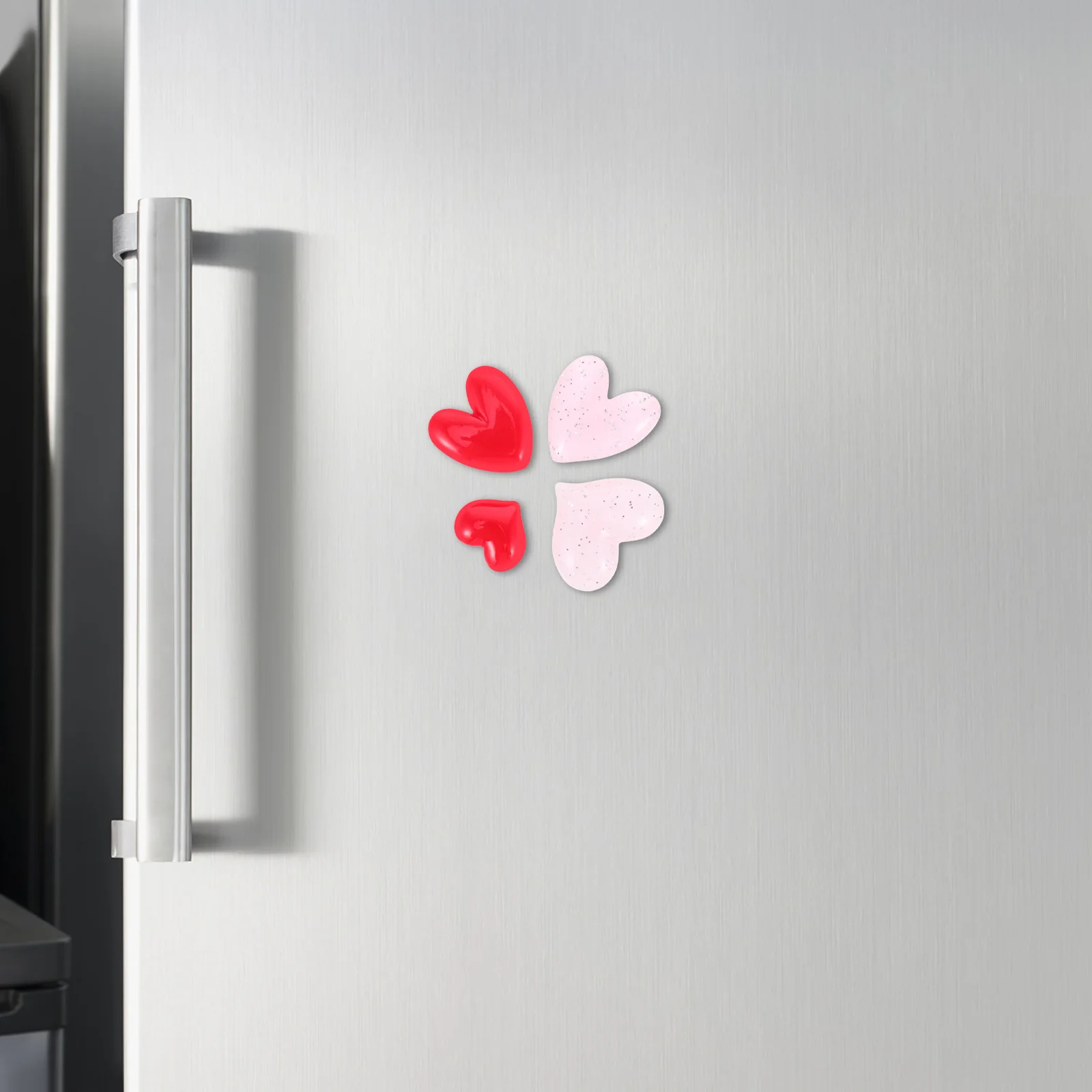 

12Pcs Heart Fridge Magnets Resin Decorative Cute Small Medium Sizes for Valentine Kitchen Office Notes Cute Fridge Magnet