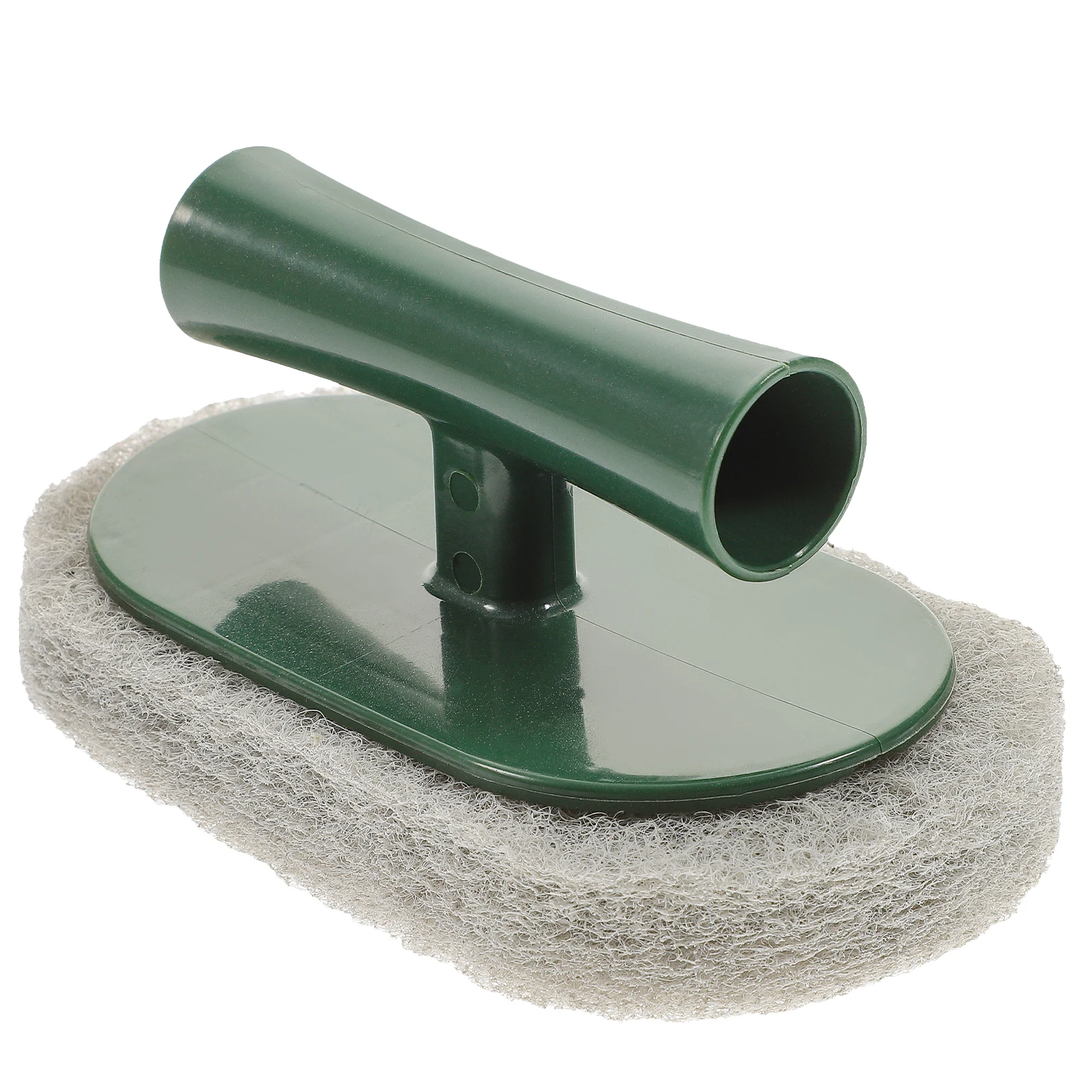 

Durable Cleaning Scouring Pad Kitchen Handle Pink Scrubber Stain Brush Dishwashing Non Scratch Faucets Stove Sink Surfaces Ideal