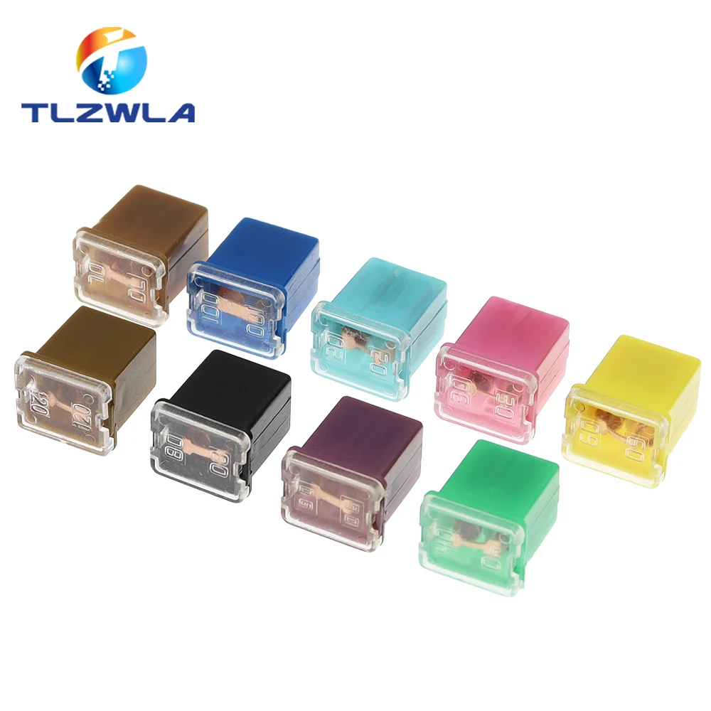 1PCS PEC LPJ 20A 30A 40A 50A 60A Insurance Auto Square Fuse Tube Waterproof Fuse Box