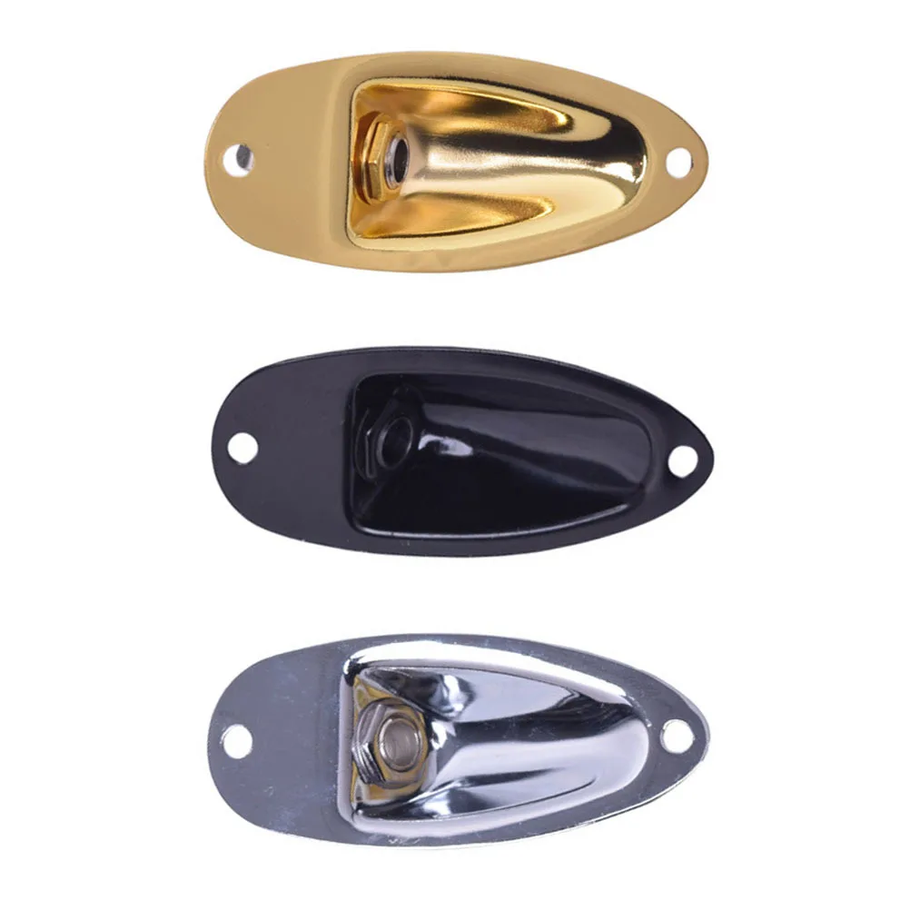 

3 Sets Professional Electric Guitar Input Jacks Zinc Alloy Sturdy Pickup Jack Replacement for Electric Bass Guitar Accessories