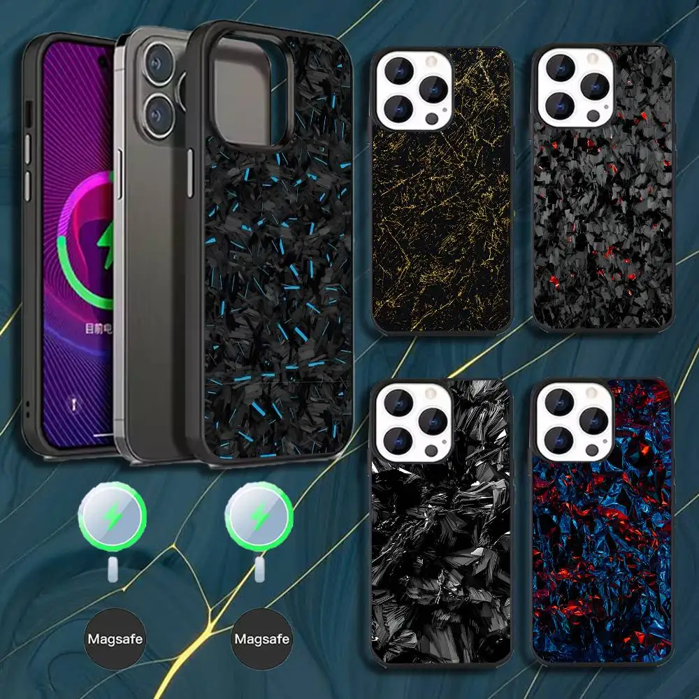 

Carbon Fiber Pattern Painting Phone Case For iPhone 17,16,15,14,13,12,Pro,Max,Plus,Mini,Magsafe,Magnetic Wireless Charging Case