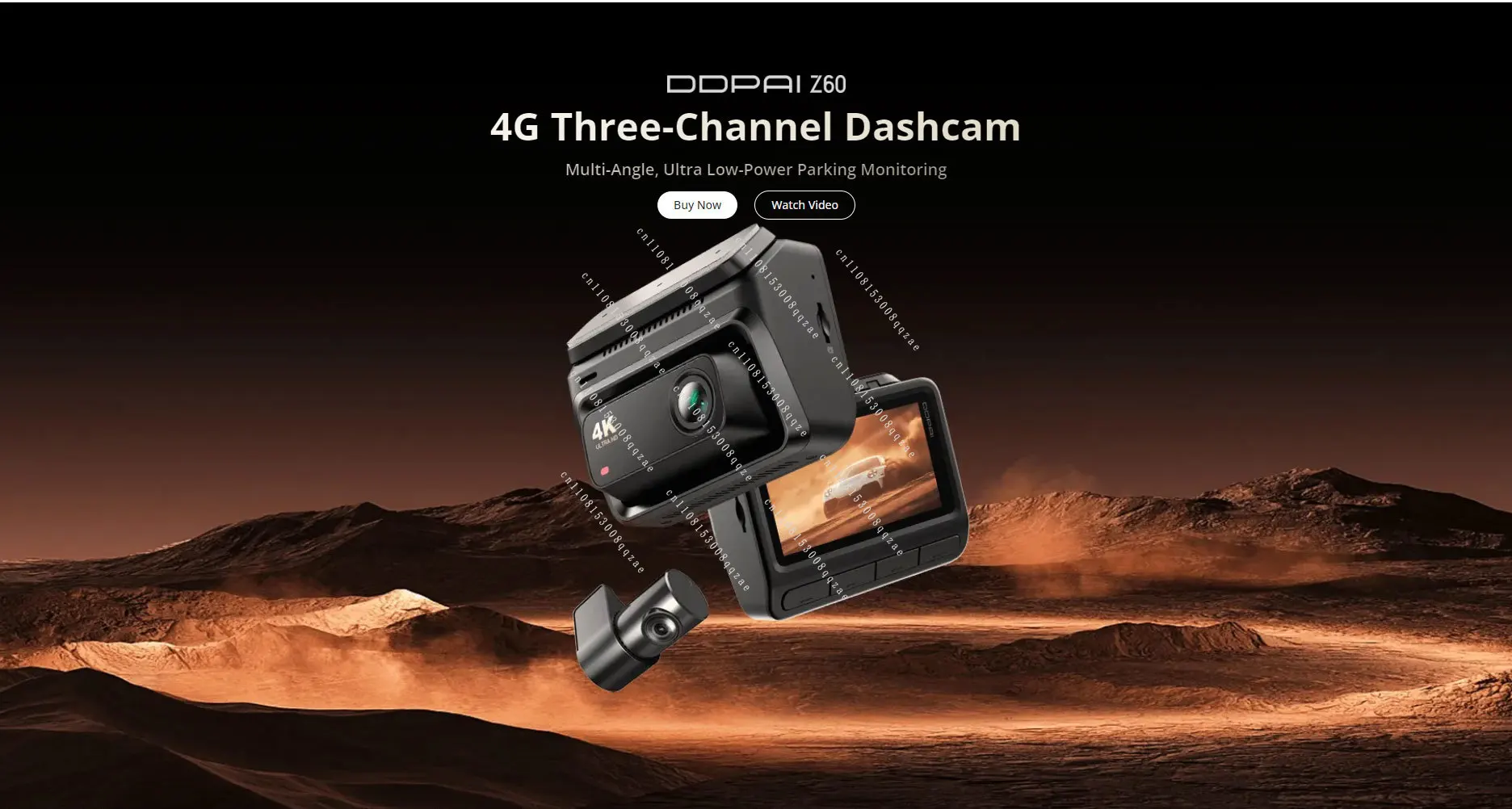 Z60 PRO 4K Dash Cam Mini Portable 4G Car Recorder with Night Vision 1080p Resolution Double Recording and Triple