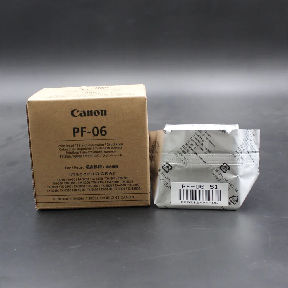 100% Brand New Original PF-06 Printhead Print head for CANON TX2000 3000 4000 5200 5300 5400 TM-200 TM-205 PF 06 PF06 Print head