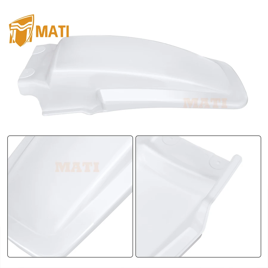 M MATI White Rear Fender For Honda XR200R 1986-2002 80100-KT0-671ZA 80101-KT0-A40ZA