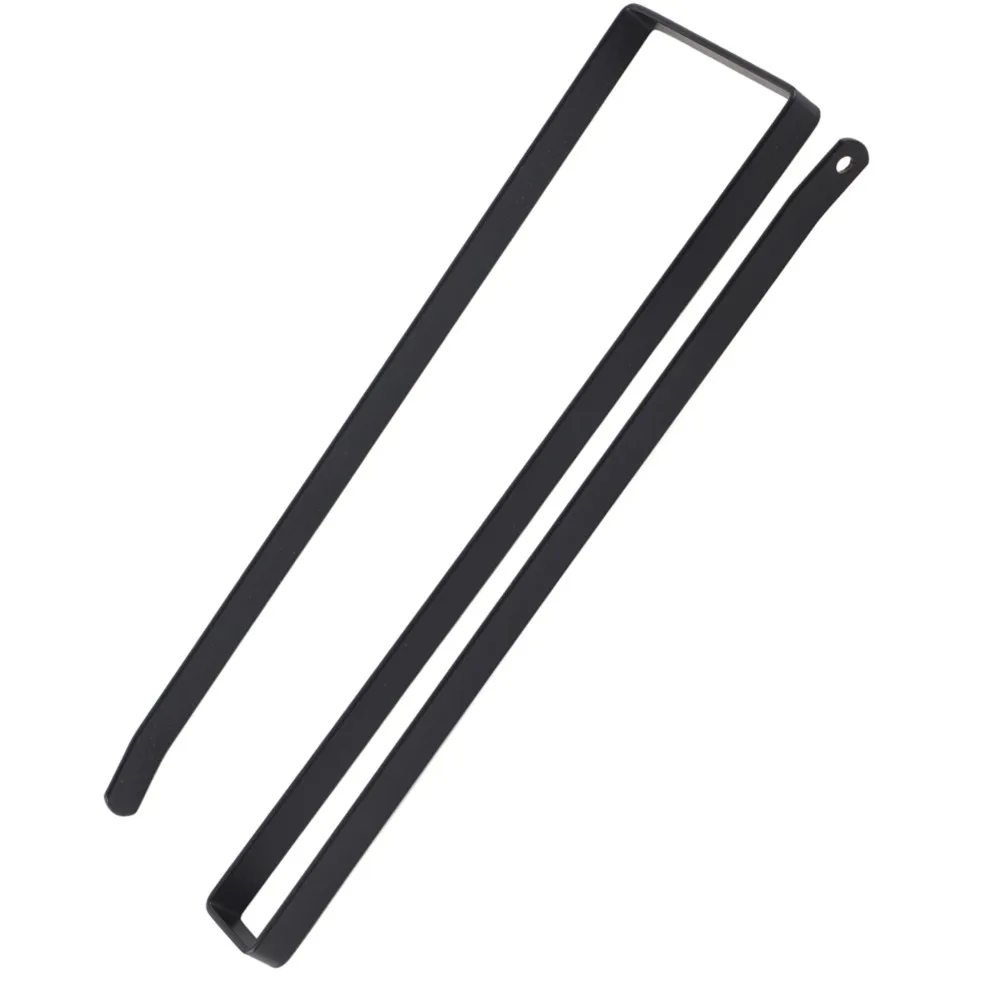 2PCS Practical Steel Paper Towel Holder Black 26cm Kitchen Storage Organizer 2.2cm Thickness Paper Towel Rack Kitchen