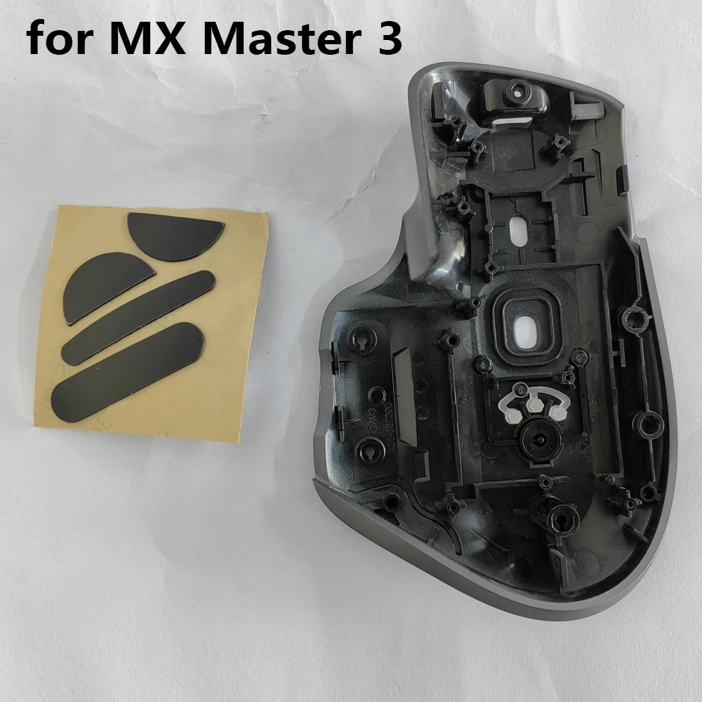Wireless Mouse Shell Lower Shell Cover for MX Master 3 Mouse Bottom Case + Feet Pad Stickers Replacement Accessories