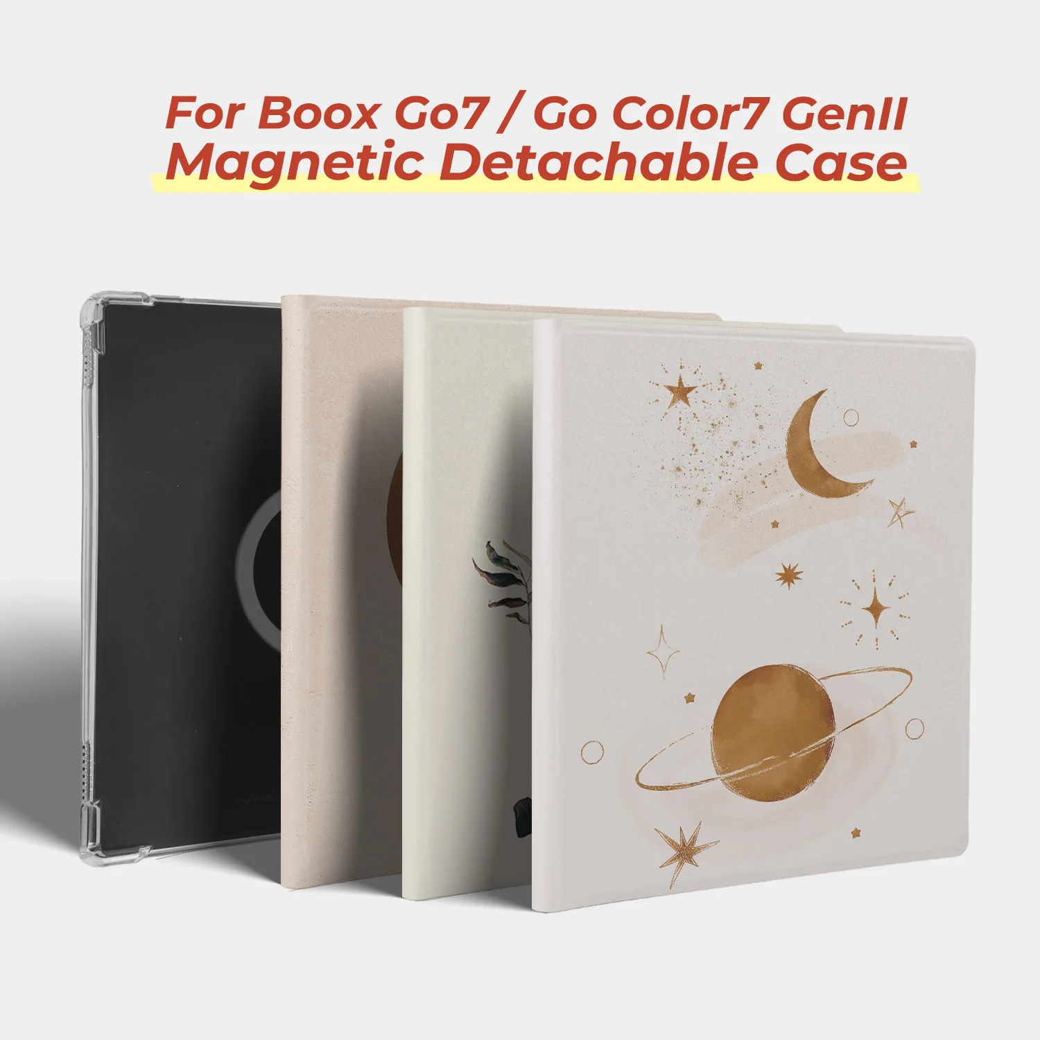 twosheep Abstract Art Detachable Magnetic Case suit for Boox Go7 Go Color7 GenII GenI Leaf3 Leaf3c Leaf2 7