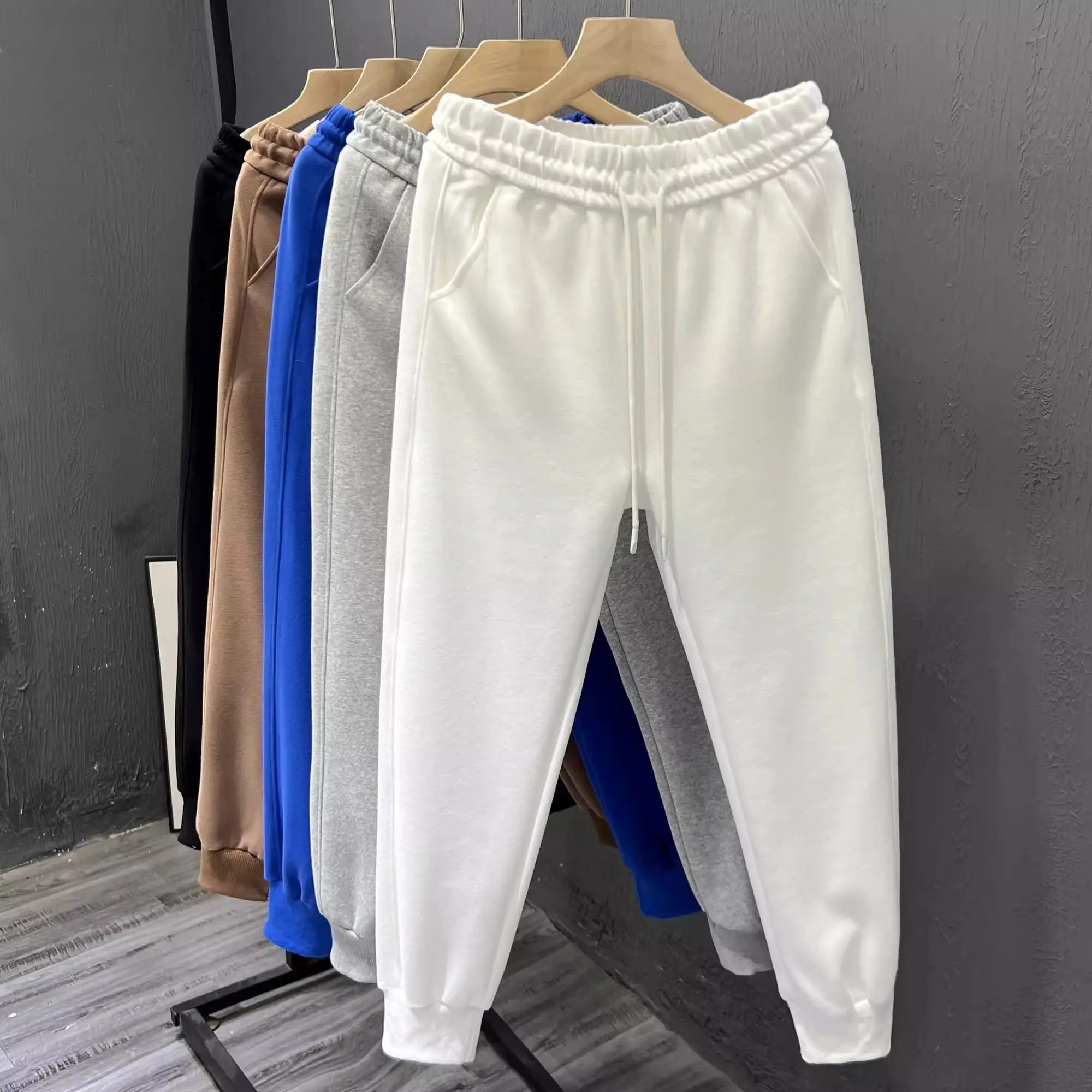 

Sweatpants Fashion Simple Leggings Slim-fit Spring and Autumn Youth Sweatpants Versatile Casual Nine-point Pants Trendy