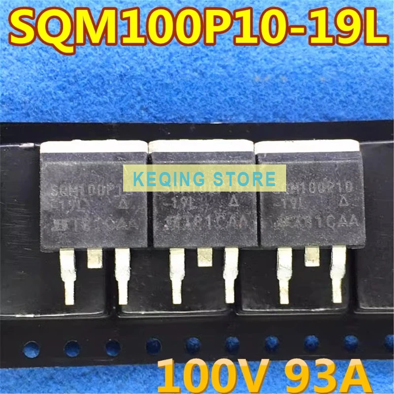 10PCS Used+Not NEW+Send after Measure SQM100P10-19L 100P10 FET P-Channel 100V 93A TO-263