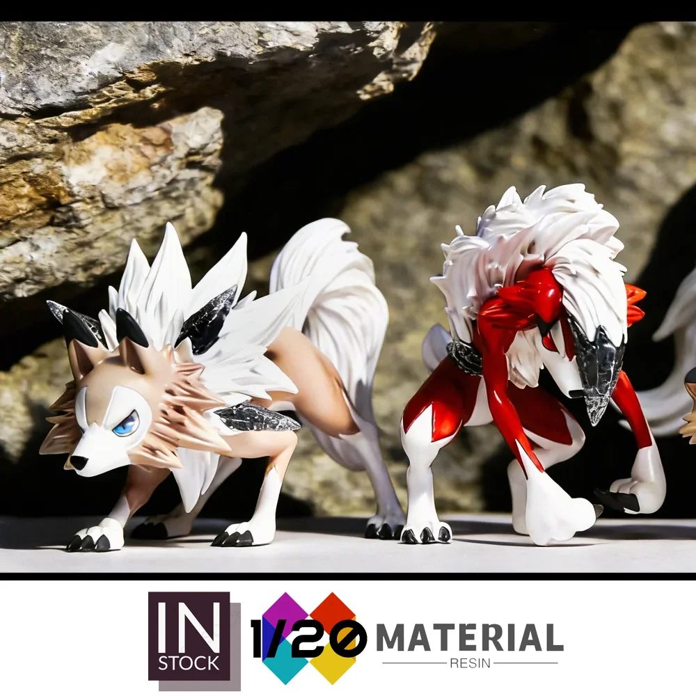 [In Stock]1/20 Resin Scale World [WONDER] – Lycanroc (Midday & Midnight) [Split RE-MENT]