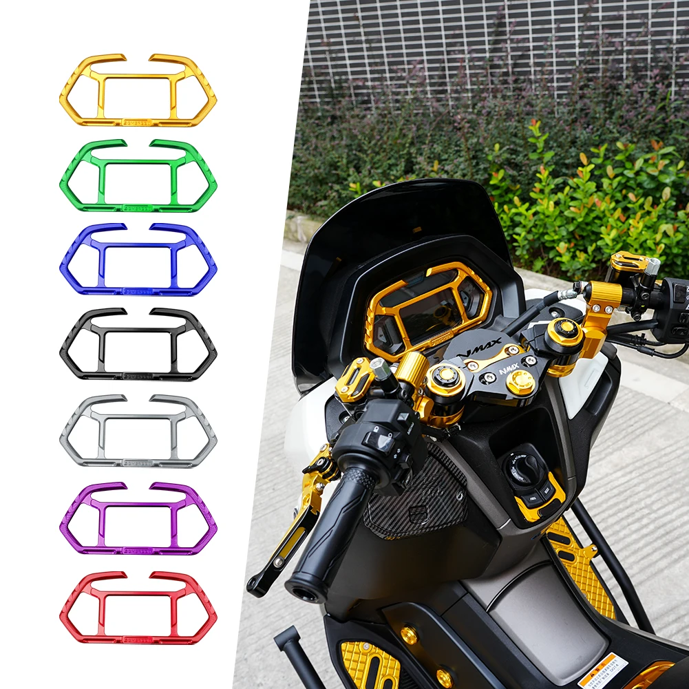 

Motorcycle Aluminum Speedometer Cover For Yamaha NMAX 150 125 155 Standard Turbo Techmax V3 2025-2026 Odometer Dashboard Cover