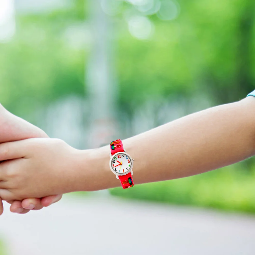 ساعة كرتونية ثلاثية الأبعاد، ساعة يد جميلة بحزام قابل للتعديل، سهلة القراءة، هدية عيد الميلاد وعيد الميلاد #4