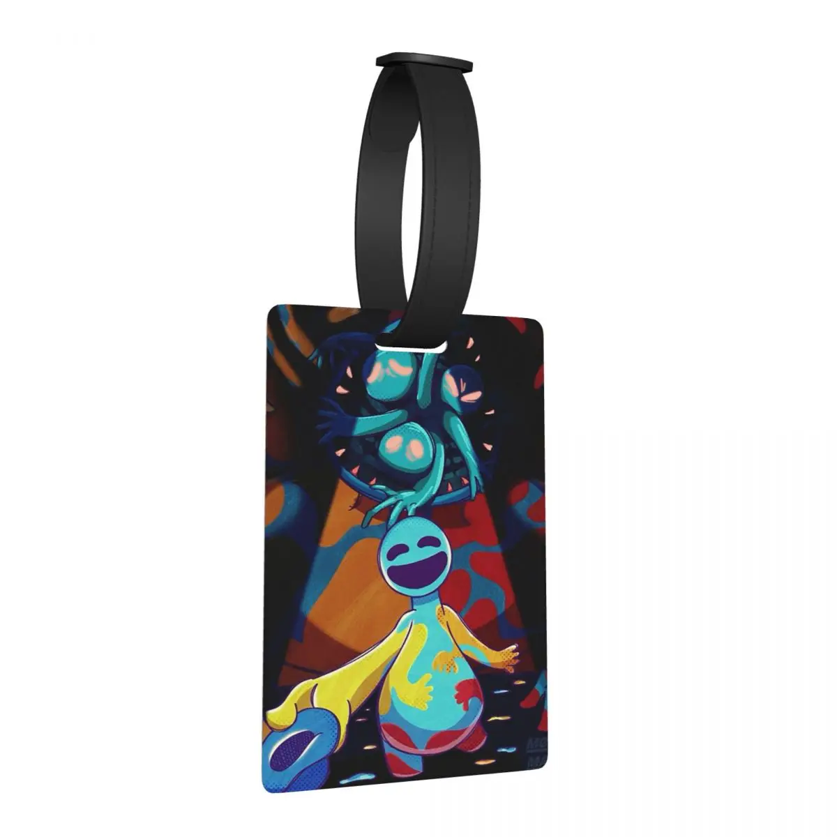 

Doey Doughman Horror Pianosaurus Luggage Tags Suitcase Accessories Travel Baggage Boarding Tag Label Holder ID Name Address