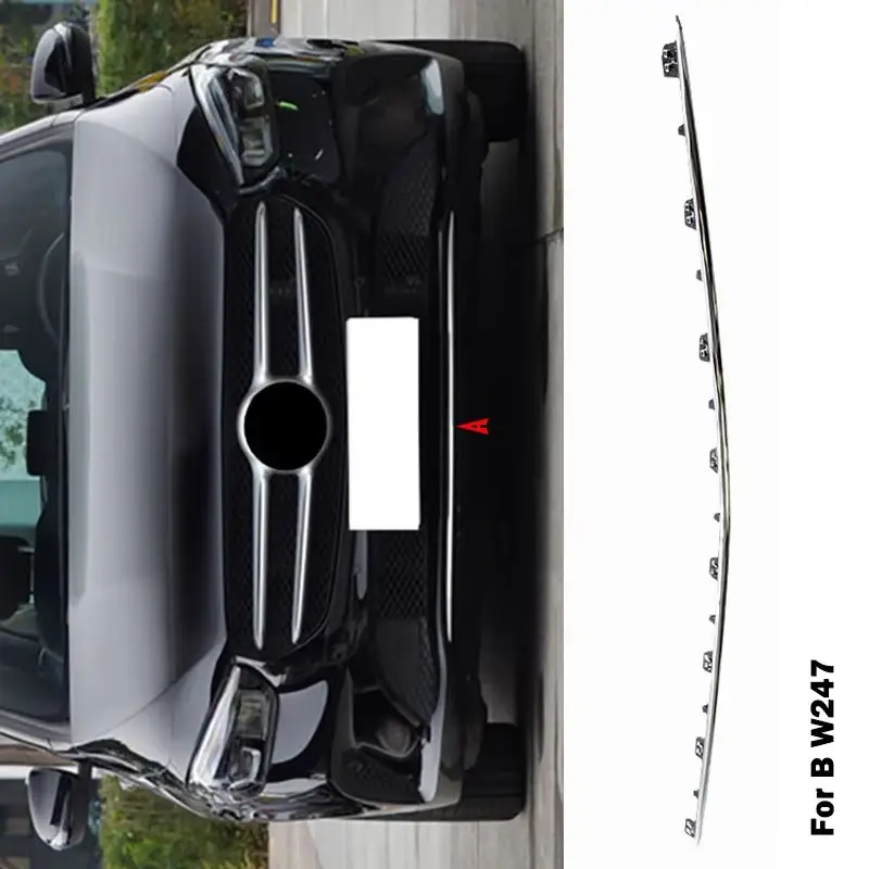 

Front Bumper Chrome Trim Chromium Styling Spoiler Diffuser Accessories a2478854801 A 2478854801 For Mercedes Benz B Class W247
