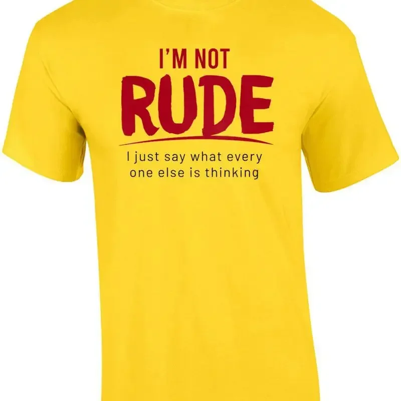 I'm not rude I just say what every one else is thinking sarcastic t shirt