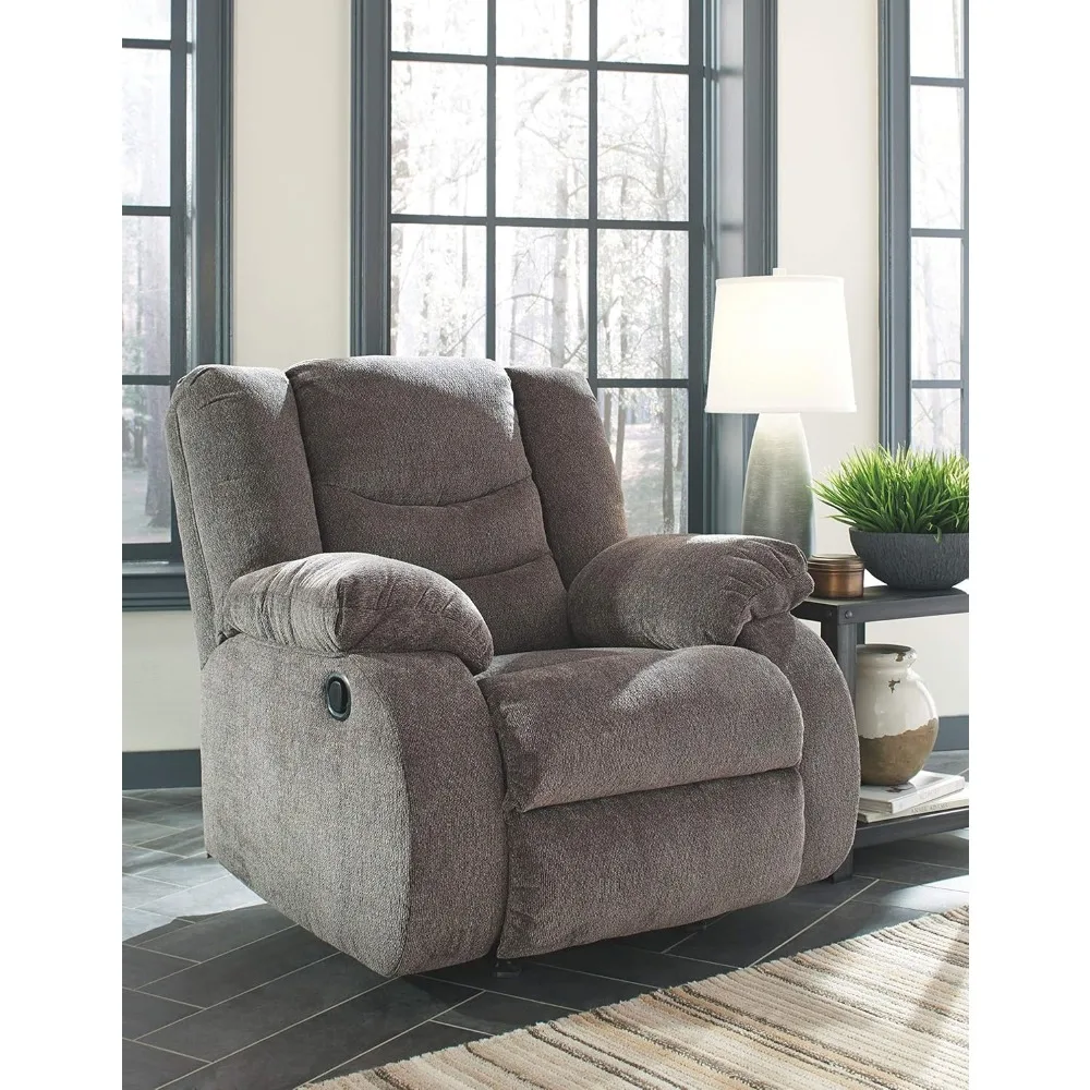 Tulen Modern Manual Pull Tab Rocker Recliner,  sofa retratil e reclinavel  sofa leather furniture  theater seat