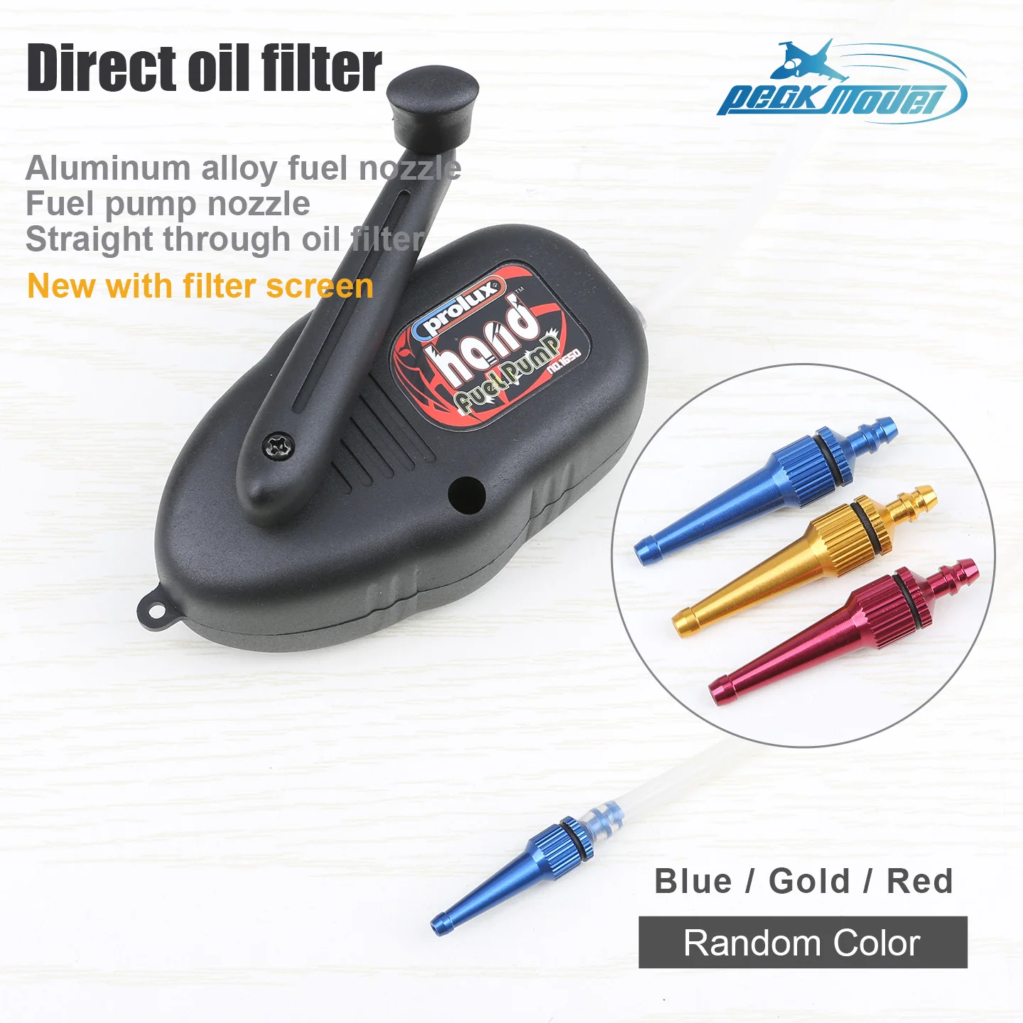Aluminum Alloy Fuel Nozzle/oil Pump Fuel Nozzle/straight Through Oil Filter/new Model with Filter/GAS Methanol Universal