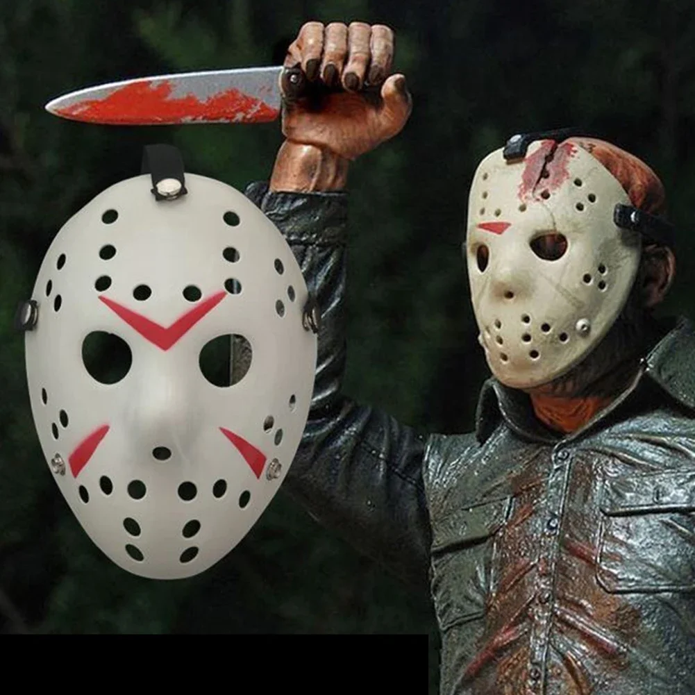 Halloween Horror Jason Mask Hockey Cosplay Killer Horror Scary Party Decor Mask Christmas Masquerade Masque for Adult Men Gift