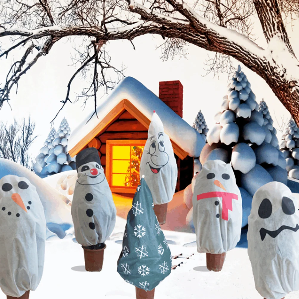 2 قطعة غطاء شجرة عيد الميلاد قوي غير المنسوجة المواد الحرس أشجار الحديقة من الحطام الصقيع مثالية لعرض عطلة الشتاء في الهواء الطلق #1