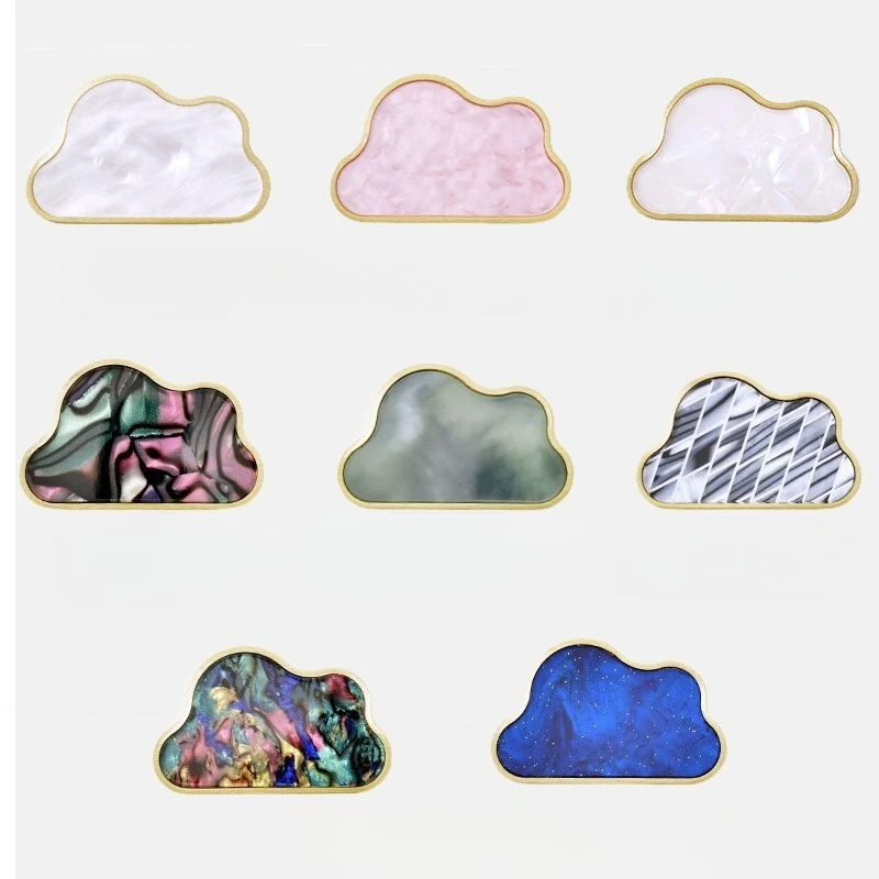 Handles Drawer Cabinet Furniture Kitchen Handles for Cabinet Knob Door Drawer Furniture Kitchen Knob Cloud Shape Zinc Alloy