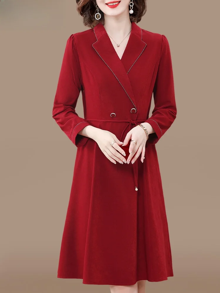 

Весенняя модная женская шифоновая юбка для мам, маленький размер, свободный крой, корейский стиль, для женщин среднего возраста, для свадебных торжеств