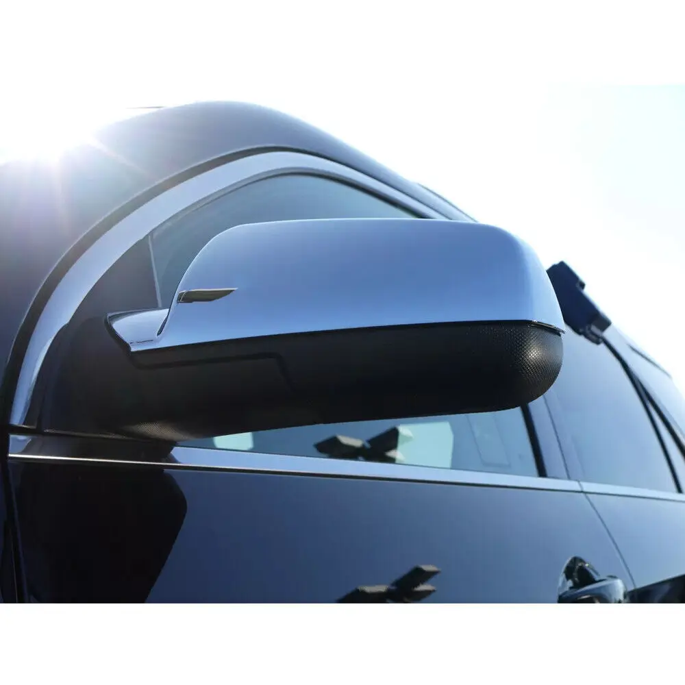 สําหรับ Chevrolet Equinox GMC Terrain 2010-2016 รถสติกเกอร์กระจกมองหลังด้านข้างฝาครอบหมวกประตูด้านนอกด้านหลังกรณี Trim