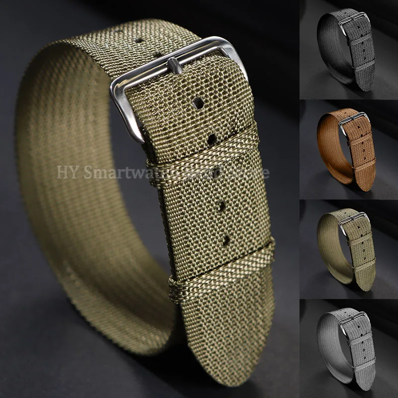 Correa de nailon para reloj Seiko, pulsera deportiva militar de 20mm y 22mm para hombre y mujer, pulsera Universal, accesorios de correa acanalada