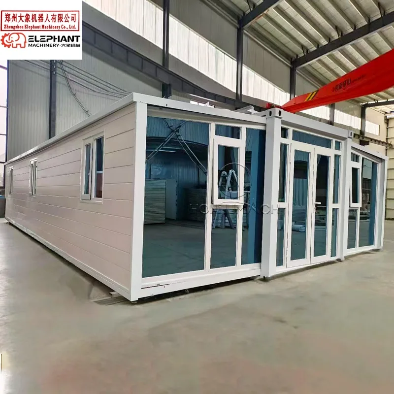 Customized 20ft 40ft Expandable Folding Container House Prefab 40ft Villa 2-5 Bedroom Portable Mobile Home