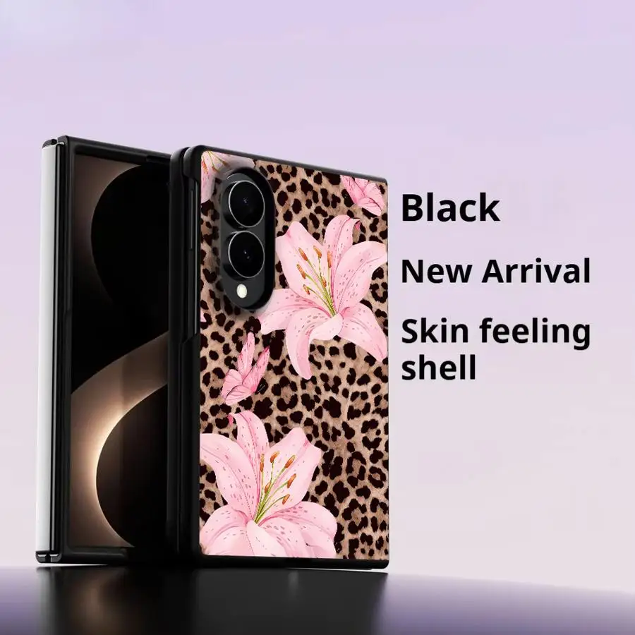 Luxyry Lily Floral Luxury Phone Cover Case for Samsung Galaxy ZFold Wide Z Fold 8 ZFold8 Z Fold8 Wide