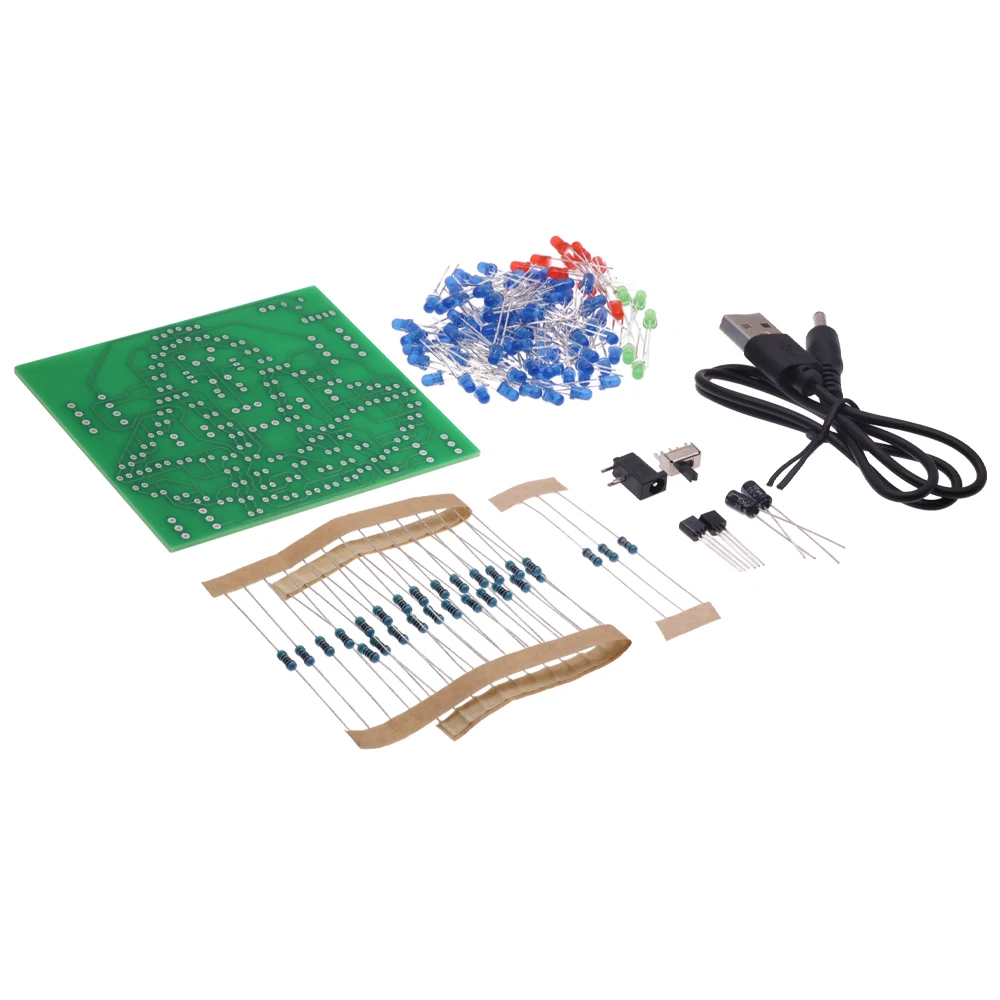 1/5/10PCS Laboratory Swing Bells DIY Windbell Fun Soldering Electronic Swing Bells 95 LEDs Flashing Light DC 5V Learning Kit