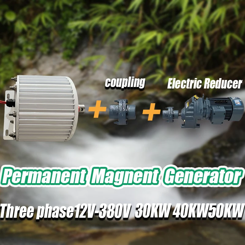 30KW 40KW50KW60KW  500rpm 50HZ High Power Generator AC Alternators  Gearless Permanent Magnet Low RPM For Wind And Water Turbine