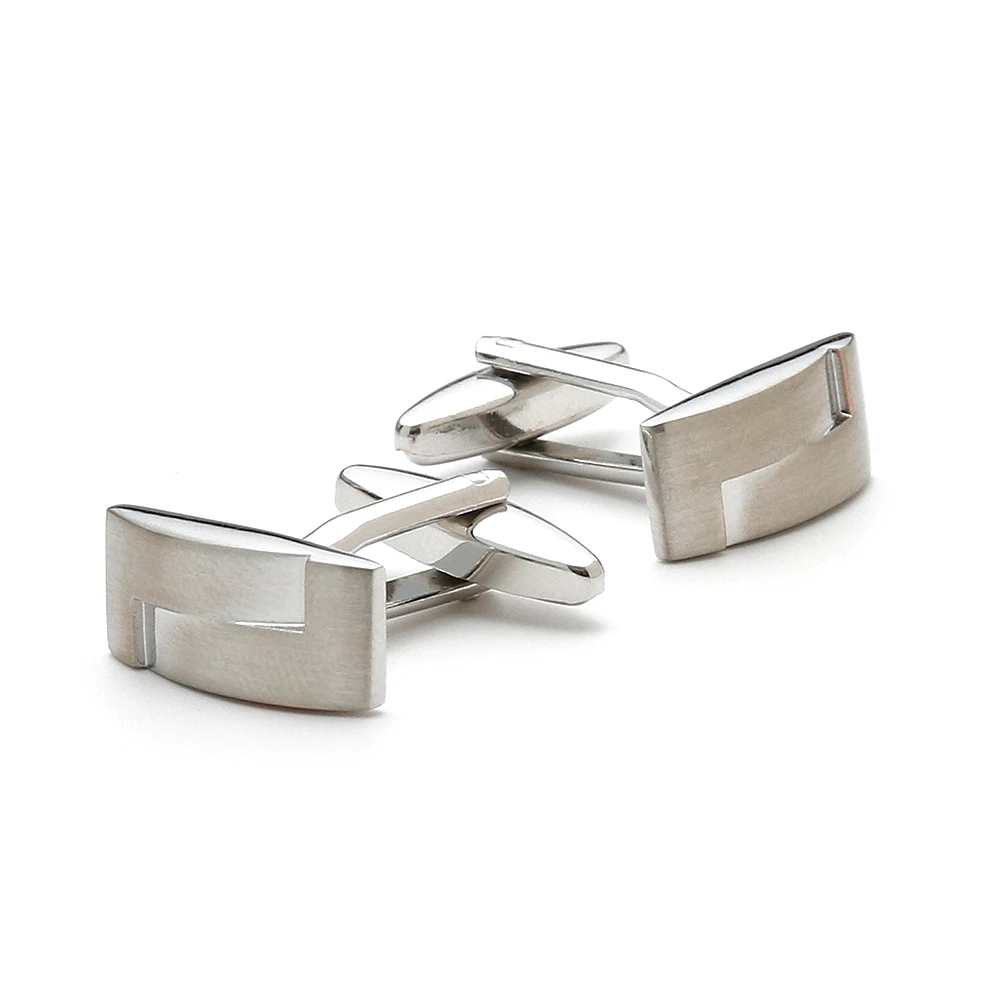 

Cufflinks for Men TOMYE XK21S027 Classic Silver Color Square Button Cuff Links Dress Shirts Gifts Jewelry