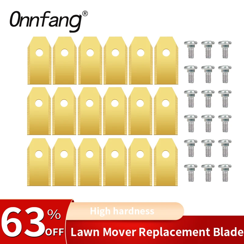 

35*18*0,45 мм9/18/30 шт., лезвие робота, золото, сменное лезвие для газонокосилки, сменное лезвие с деталями садовой газонокосилки