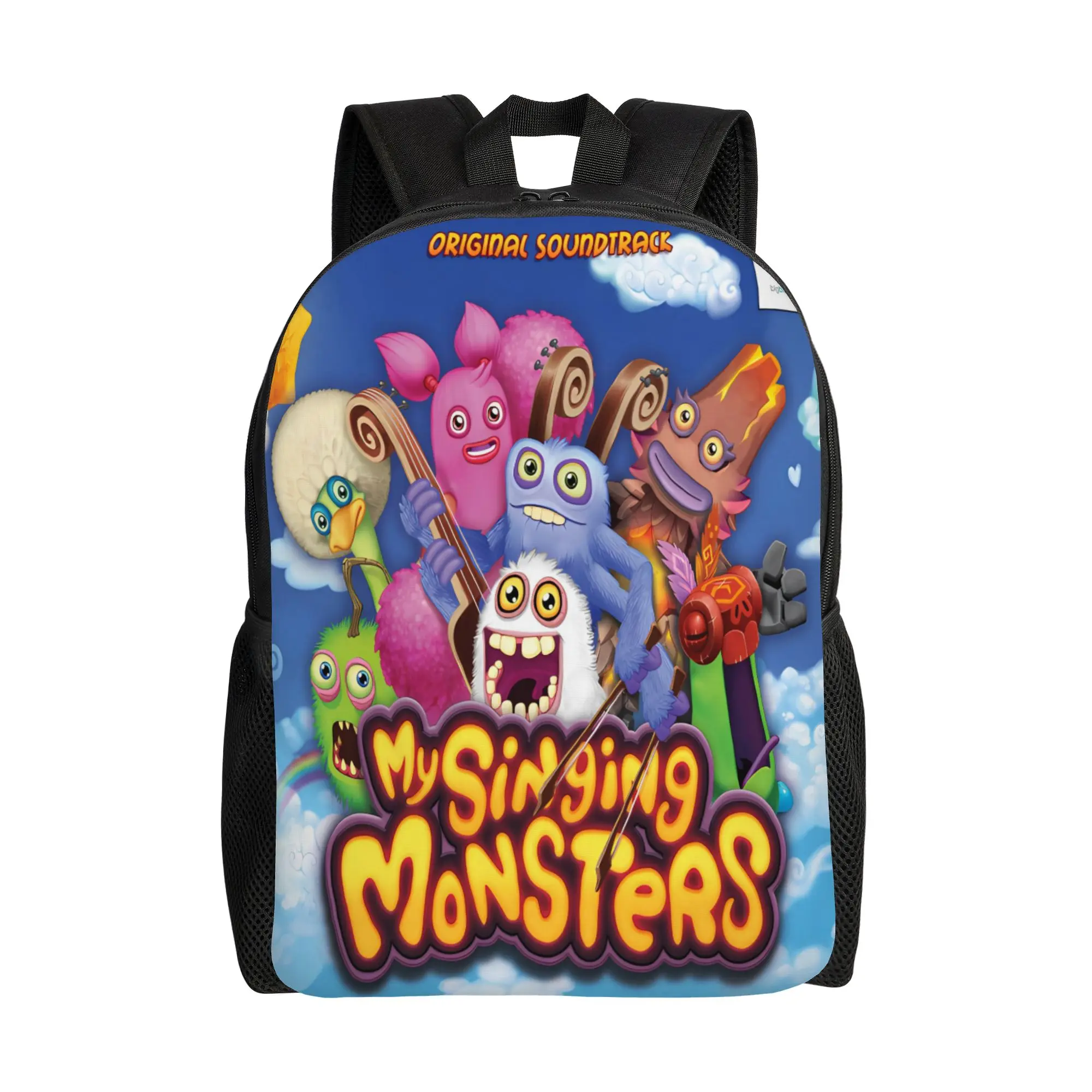 Monsters-Play Game-My Singing Monsters Backpack  Streetwear Backpacks Men Outdoor Pattern High School Bags High Quality Rucksack