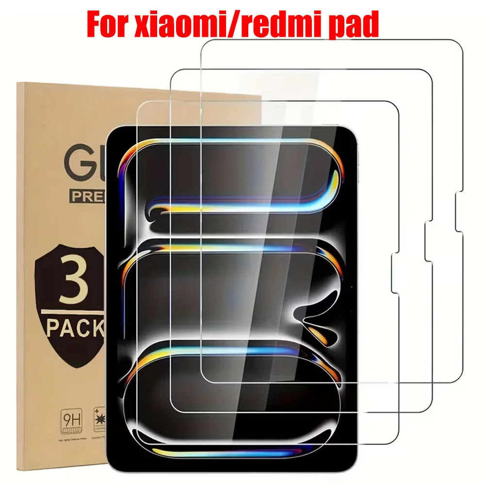 

3Pcs Tempered Glass Screen Protector For Xiaomi Pad 6S PRO 7S PRO for Redmi Pad SE 8.7 SE 1 2 2025 Pad Pro 12.1 Pad 6 7 8 Pro