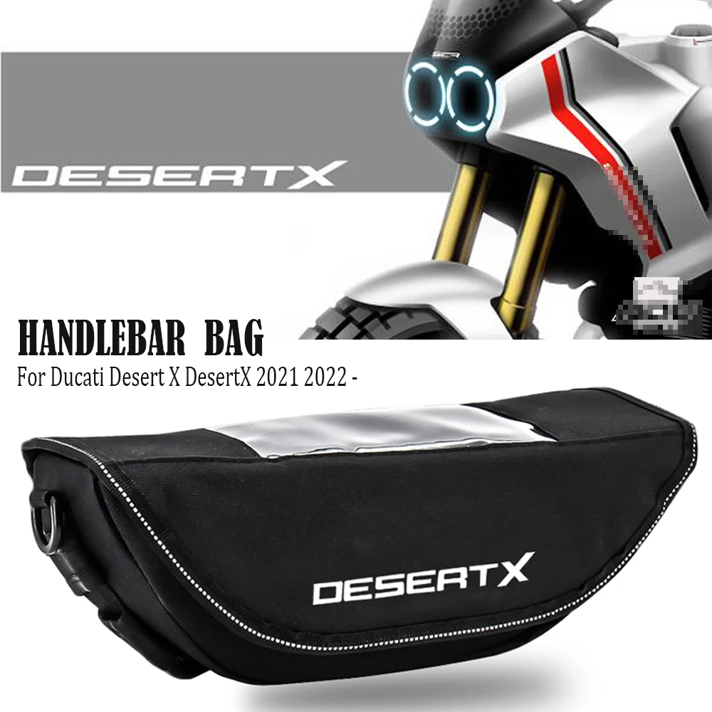 

Motorcycle Handlebar bag waterproof handlebar travel navigation bag For Ducati Desert X DesertX 2021 2022