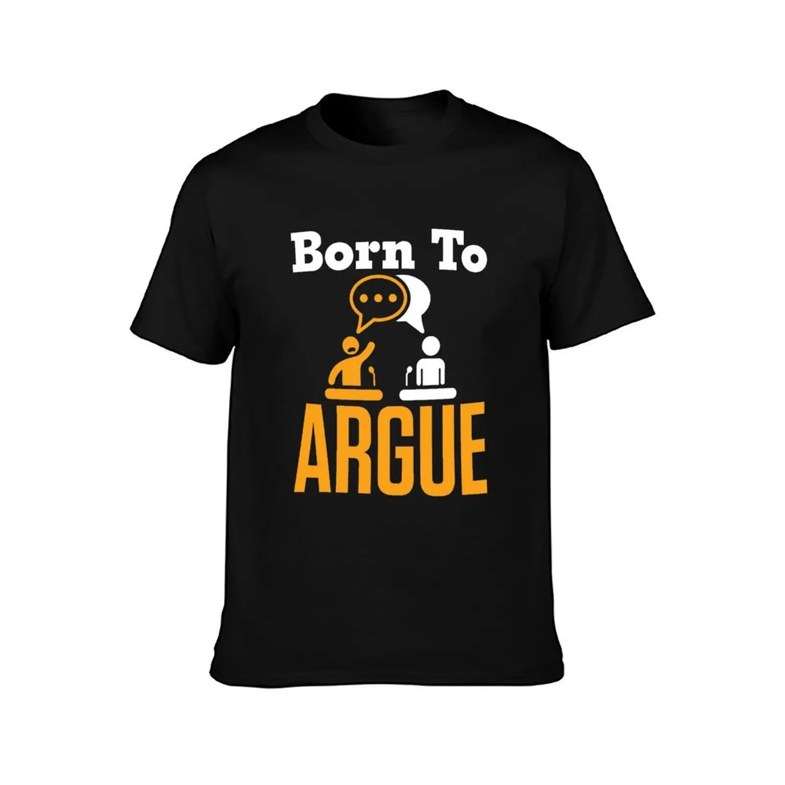 Born to Argue Funny Debate Team Debater T-Shirt, Summer Casual Cotton Tee, Oversized Streetwear Tops, Vintage Graphic Print