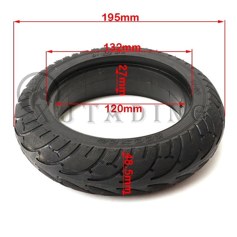 200x50 8X2T Solid tyre 8 inch Non-Pneumatic tire Fit For Electric Self Balancing Hoverboard Scooter Explosion-proof wheel parts