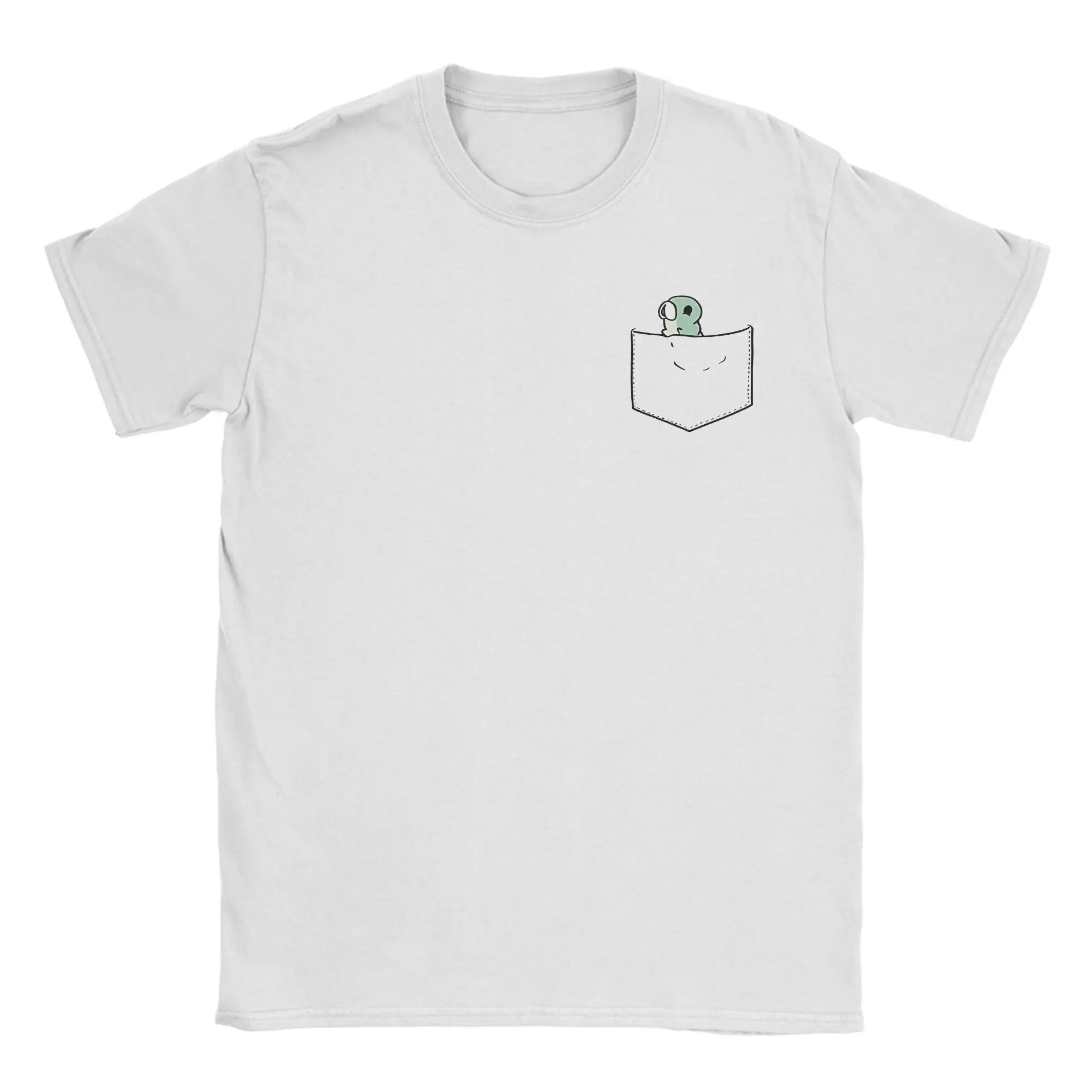 

Men's T-Shirt Pocket Grub Hollow Knight Silksong Vintage 100% Cotton Tees Short Sleeve T Shirt Crewneck Clothes Birthday Present