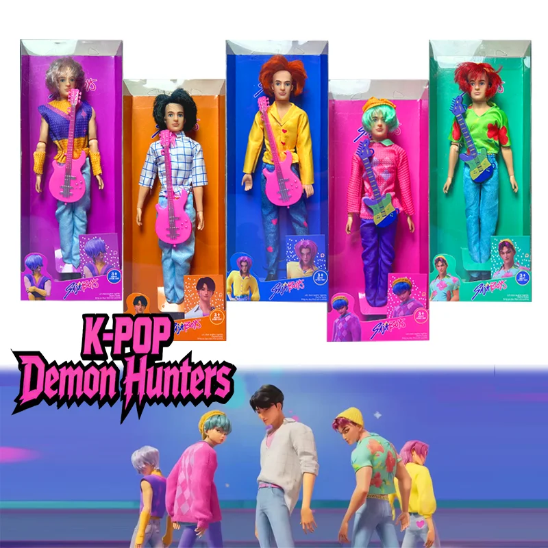 K-POP 2025 Boy Band Demon Saga Anime bewegliche Figur 11-Gelenke Sammlerstück Geschenk für Weihnachten Geburtstag Urlaub Fans