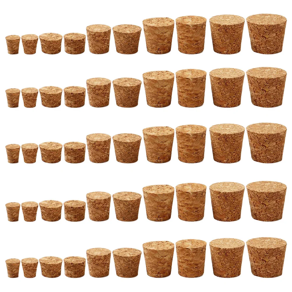 

100 Pcs Cork Bottle Sealing Stoppers Bottles Jar Cap Plug Glass Wooden Cover